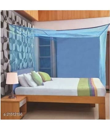 NISSI Double Pink Plain Mosquito Net, Machardani
