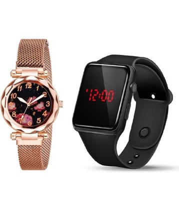Cosmic - Rose Gold Metal Analog-Digital Womens Watch