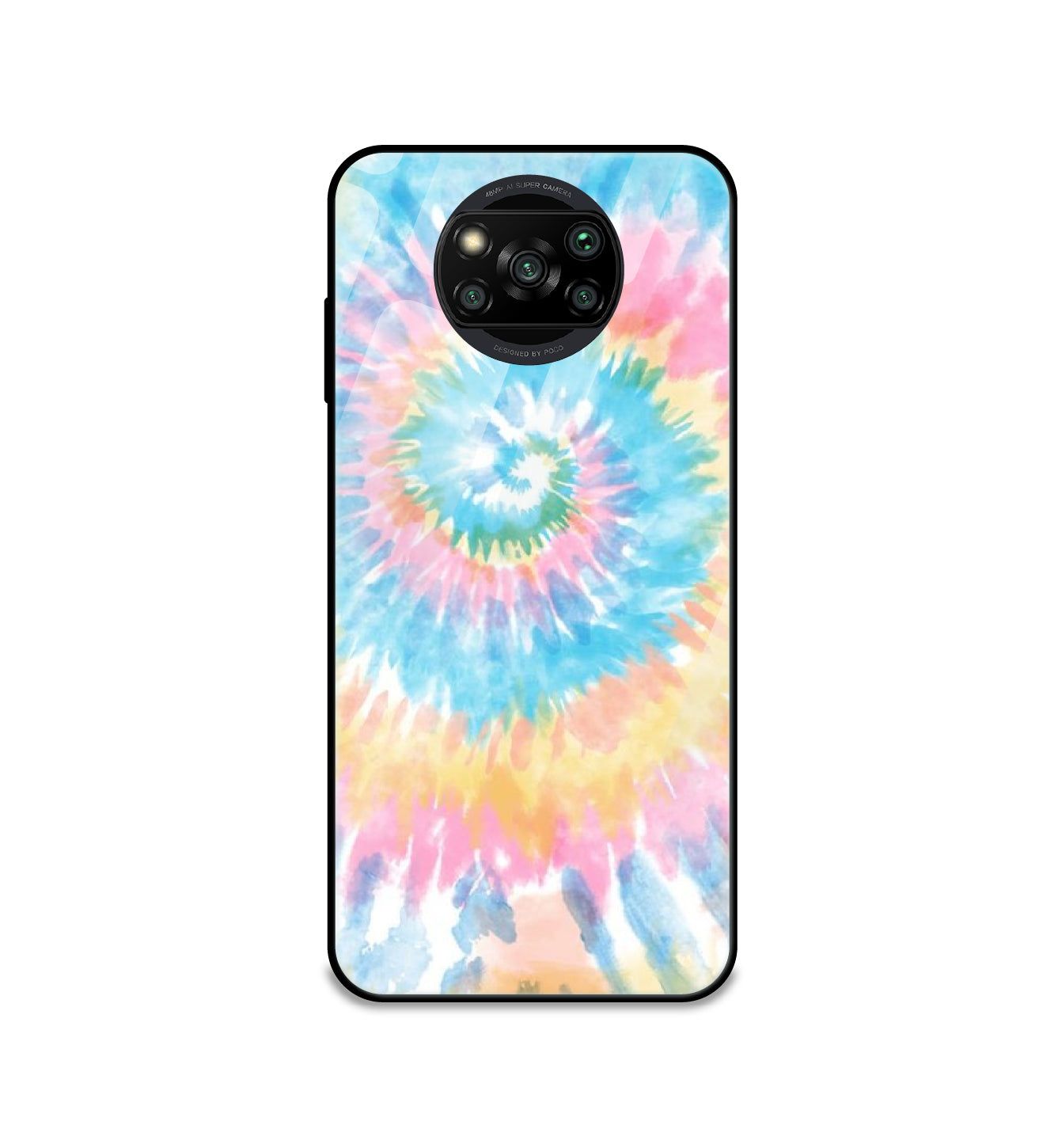 Pastel Tie Dye - Glass Cases For Poco Models-Poco M3 Pro