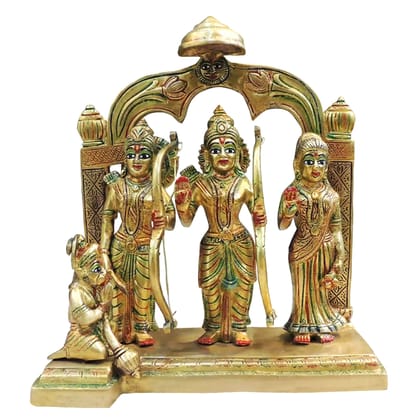 Brass Ram Darbar God Idol | Traditional Brass Hindu Murti, Height : 11 Inch (BSMAS1765 D) Brass Ram Darbar God Idol | Traditional Brass Hindu Murti, Height : 11 Inch (BSMAS1765 D)
