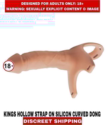 Male Sex Toys L U X Y Hollow Strap-On Dildo Silicon And Curved Dong Strap-On For Men