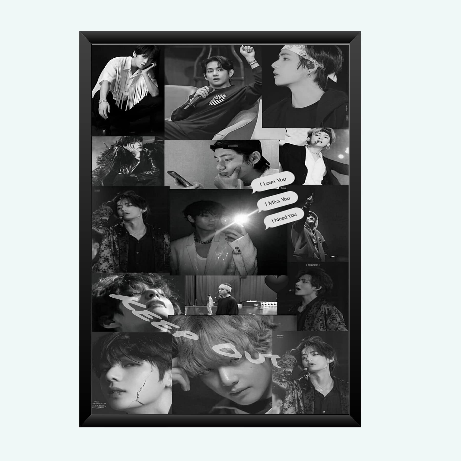 Nokkes Bts Army Bangtan Boy V suga J-Hope Jungkook Jin Jimin Rm 8X12 Inch Size Photo Frame Photo Home Office_bts1_80