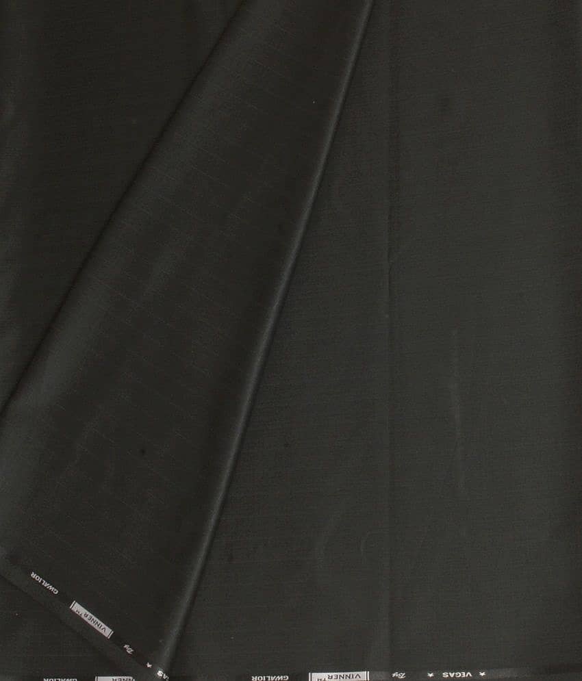 Kundan Sulz Gwalior Black Poly Viscose Unstitched Pant Piece