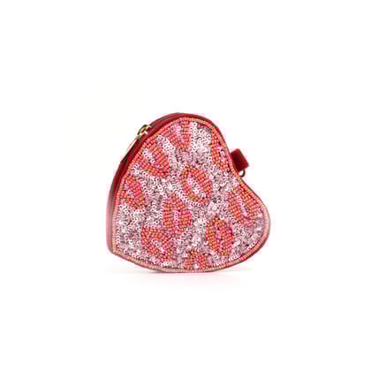 LOVE LOOM COIN POUCH-PINK LIPS