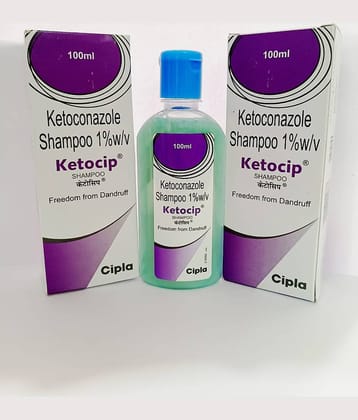KETOCIP 1% ANTIDANDRUFF SHAMPOO ( PACK OF 2) Baby Shampoo 100 ml ( 2 pcs )
