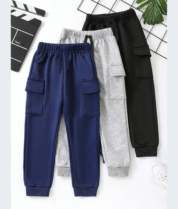 Trampoline Pack of 3 Boys Cotton Blend Cargos ( Multicolor )