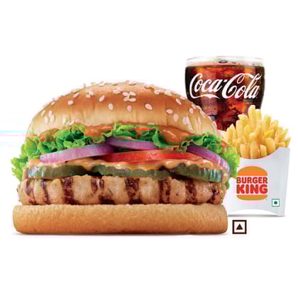 Flame-Grilled Chicken Whopper Deluxe Combo (M)