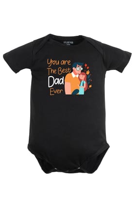 You Are the Best Dad Ever (Girl) Baby Romper | Onesies-Black / Baby Romper / 0-3 Months