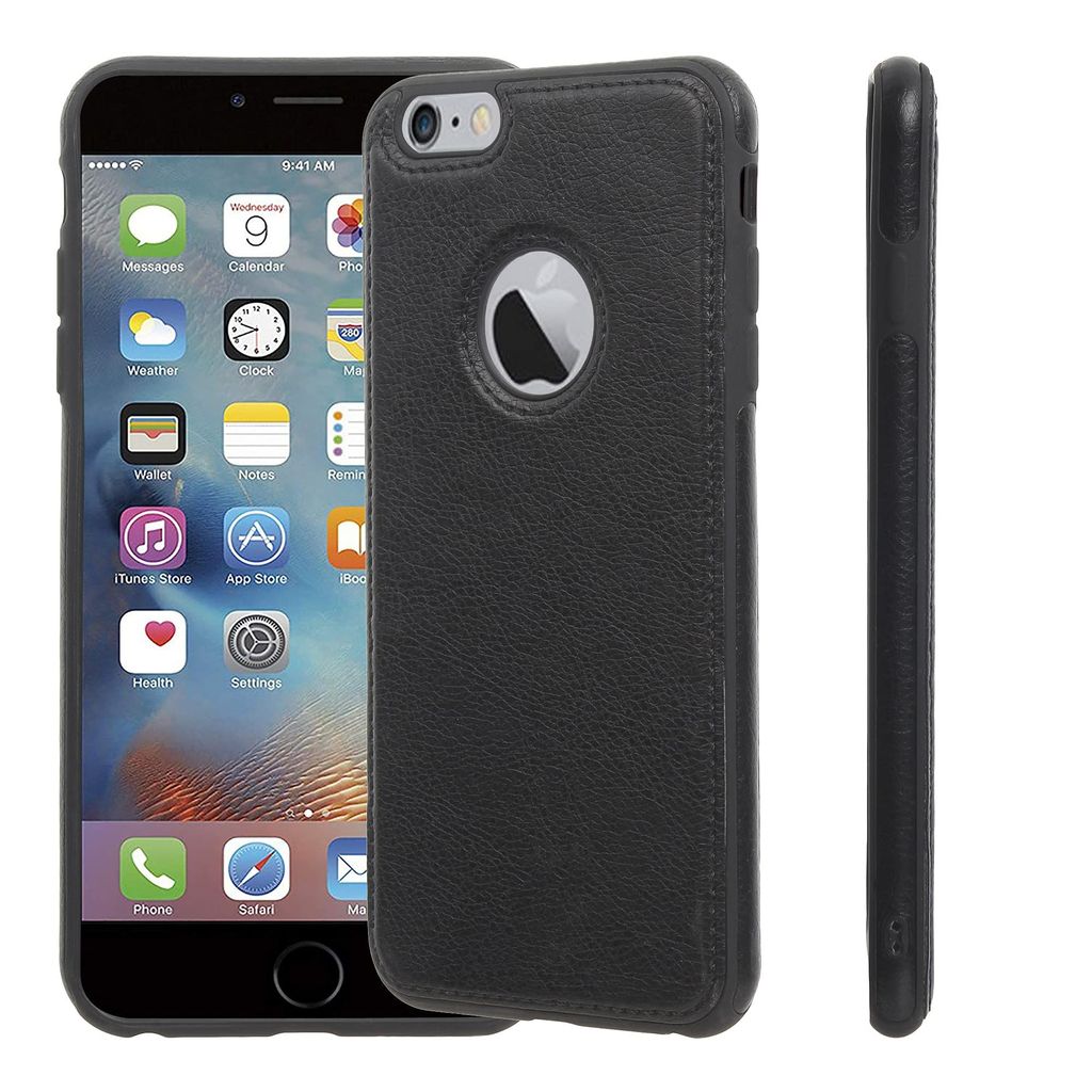 LIRAMARK PU Leather Flexible Back Cover Case Designed for iPhone 7/8