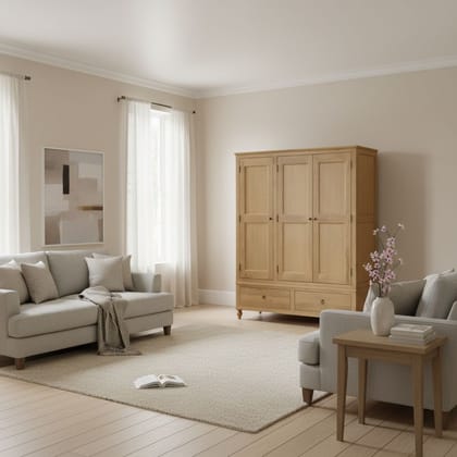 Wood Wardrobe Shelves Drawers-Cupboard