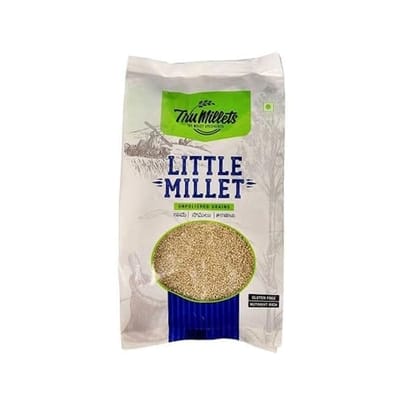 Trumillets 500gm Little Millet Whole Grain | Gluten Free | No Chemicals | High Plant Protein and Fibre | Dosa, Uttapam, Dhokla Batter Replacement | Vegan | Just Cook for 10 minutes