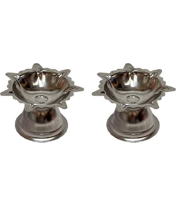 Dynore Steel Floor Diya - Pack of 2