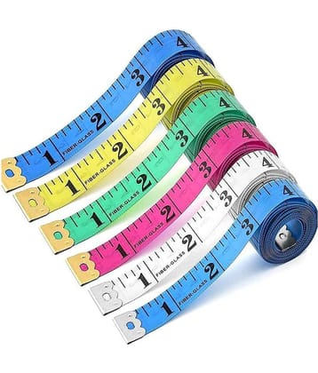 Sewing Measuring Ruler Tape (60-Inches, 6 X 1.5 m) │ Body Measurement Tape │Measurement Tape for Tailoring │Measurement Tape for Clothes │Measurement Tape Plastic (6 Pieces)