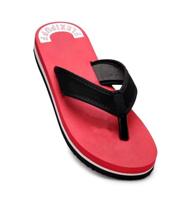 Unisex Rubber Lightweight and Soft Women Slippers for a Cozy Step Size 8 (Red)