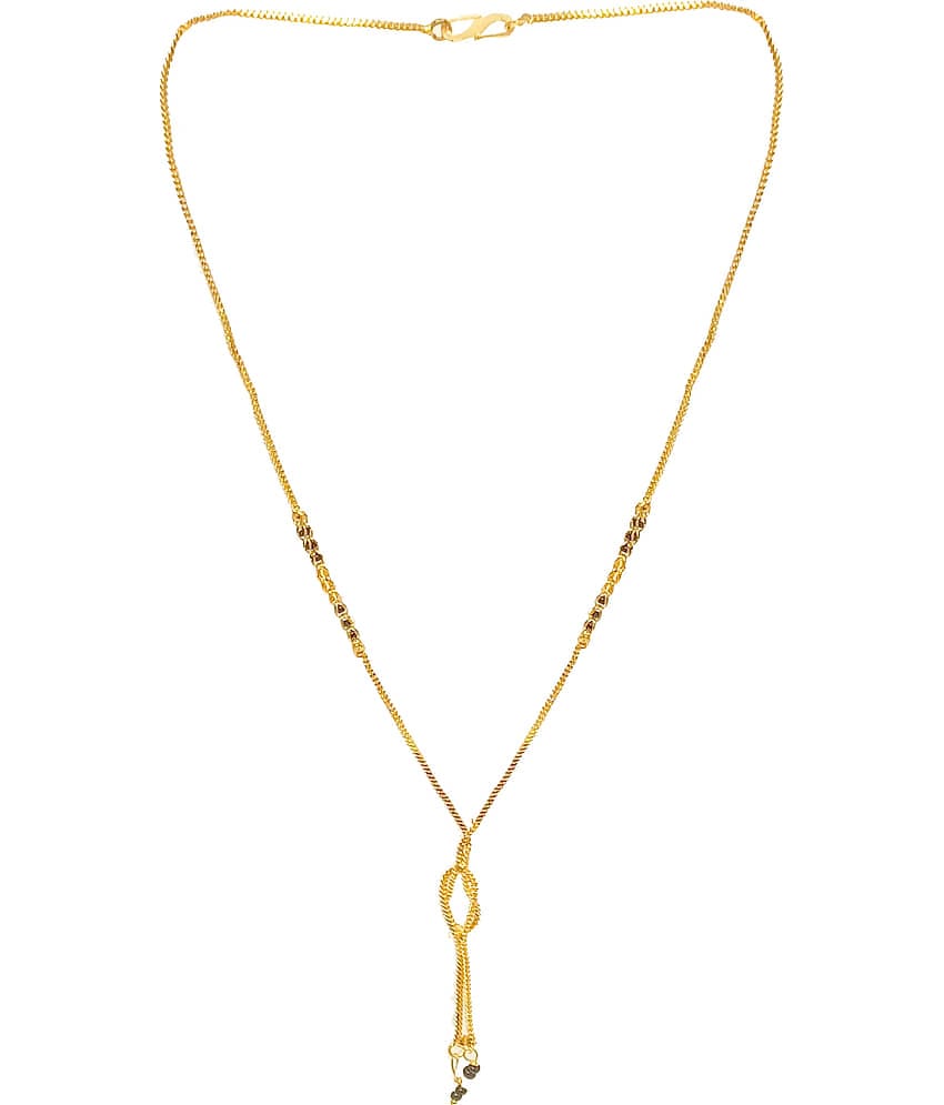 JIPPA - Golden Mangalsutra ( Pack of 1 )