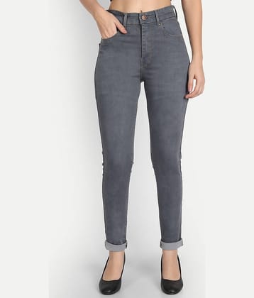 AngelFab - Grey Denim Skinny Fit Women's Jeans ( Pack of 1 )