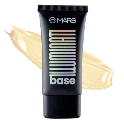 MARS Illuminati Base Strobe Cream Dewy Primer with Highlighter | Glowy Dewy Primer for Face Makeup | Natural Finish (45ml) (GOLD) MARS Illuminati Base Strobe Cream Dewy Primer with Highlighter | Glowy Dewy Primer for Face Makeup | Natural Finish (45ml) (