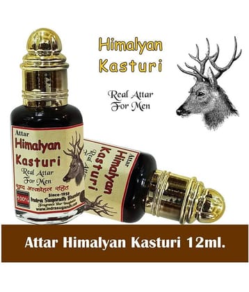 INDRA SUGANDH BHANDAR - Himalayan Kasturi Attar For Men & Women 12ml Pack Of 1