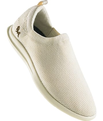 Neemans Relive Knit Slip Ons Off White Men's Slip-on Shoes
