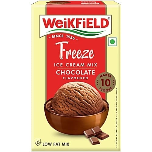 Weikfield Freeze Ice-cream Mix Powder, Chocolate Flavour, 100% Vegetarian, 100 g Box