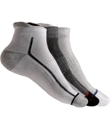 Texlon - Multicolor Terry Men's Low Cut Socks ( Pack of 3 )