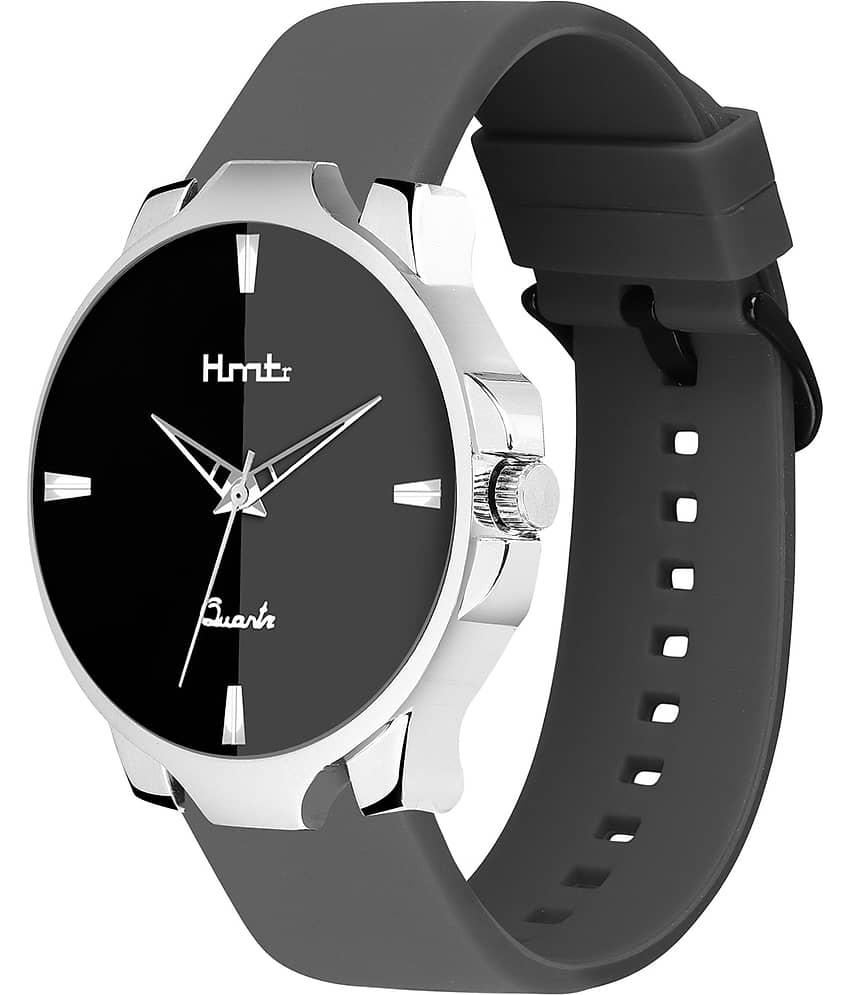 HMTr Black Silicon Analog Men's Watch