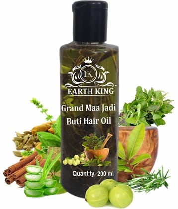 Earth King Grand Maa Jadi Buti Hair Oil Hair Growth & Hair Care, 200 Ml (Pack of 1)
