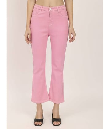 AngelFab - Pink Denim Bootcut Women's Jeans ( Pack of 1 )