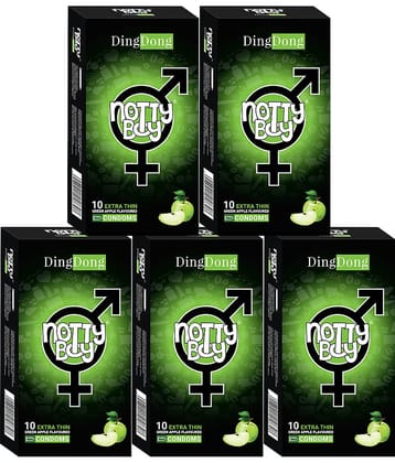 NottyBoy Fruit Flavoured Best For Oral Condoms - 50 Units