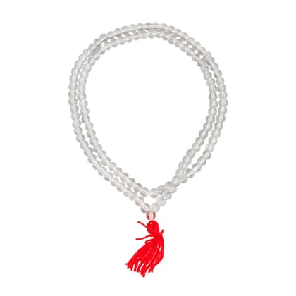 MAYAPURI Sphatik Mala/Rock Crystal/Quartz Stones/Spadigam Malai (5.1-6mm) MAYAPURI Sphatik Mala/Rock Crystal/Quartz Stones/Spadigam Malai (5.1-6mm)