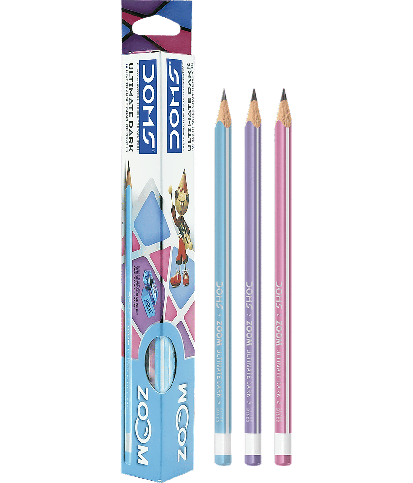 Doms Zoom Triangle Pencil ( Pack Of 5 Packet )