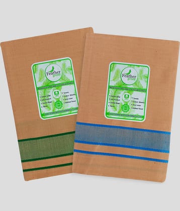 Feather Green - Multicolor Cotton Men's Lungi ( Pack of 2 )