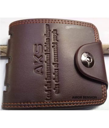 Amor Benison        WALLET PU Brown Casual Regular Wallet