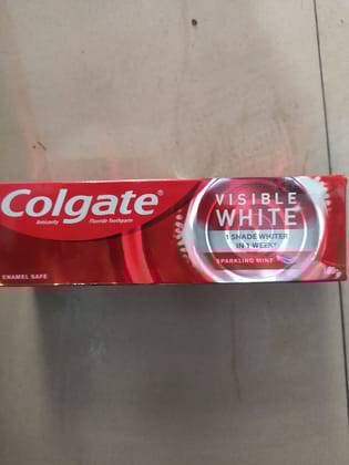 Colgate Fluoride toothpaste Anticavity visible White 