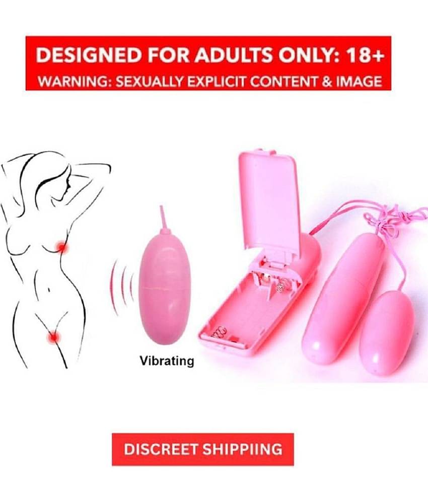 KAMAHOUSE Dual Egg Vibrator Female Masturbator Vibrating Egg Remote Control G-Spot Massage