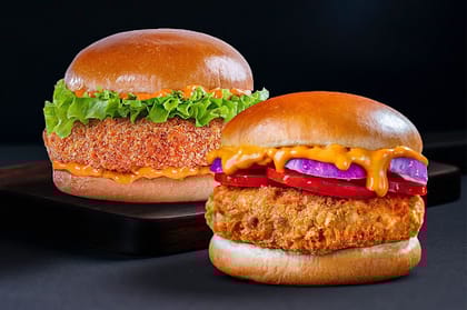 Crispy Veg Burger + Paneer Delight Burger