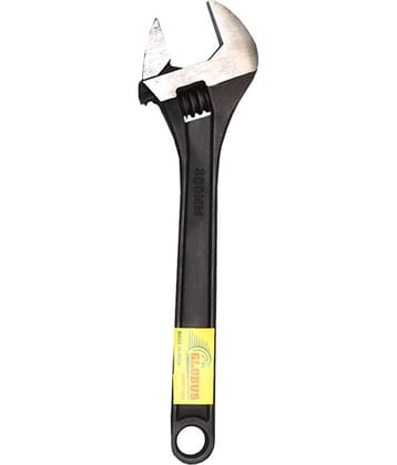 GLOBUS ADJUSTABLE WRENCH 12" ( 300 MM )  CHROME FINISH SINGLE PC.
