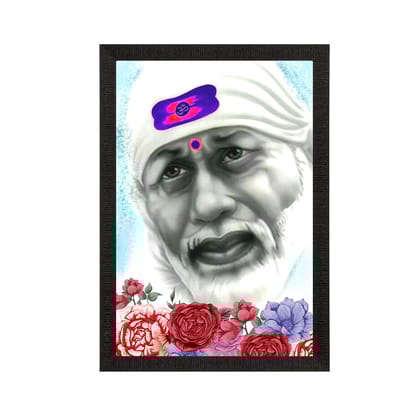 Sai Baba Satin Matt Texture UV Art Painting