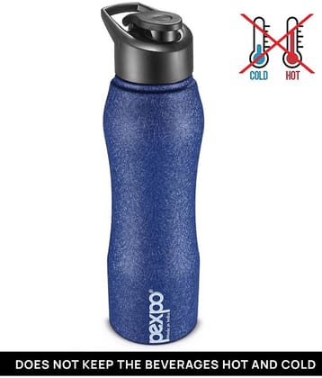 PEXPO 1000 ml Stainless Steel Sports and Fridge Water Bottle (Set of 1, Blue, Bistro)
