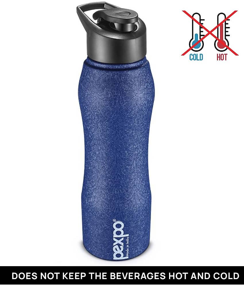 PEXPO 1000 ml Stainless Steel Sports and Fridge Water Bottle (Set of 1, Blue, Bistro)