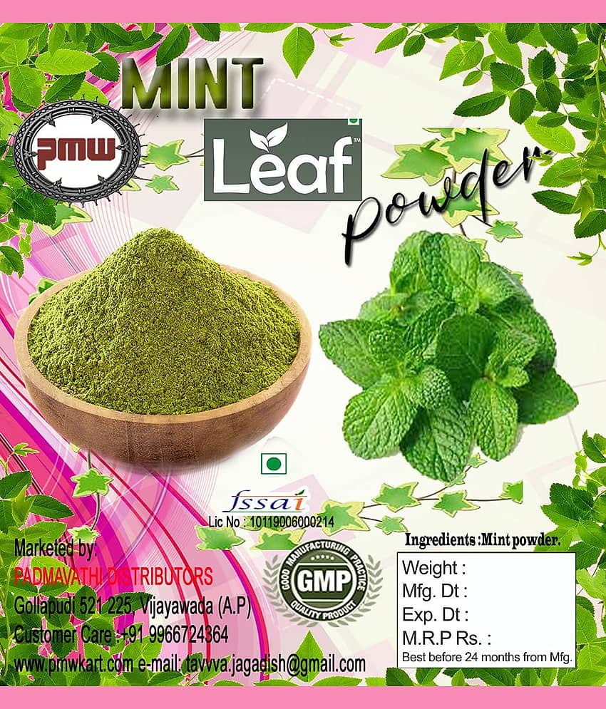 100% Natural Organic Mint Leaves Powder 100 G - Podina Leaf Powder