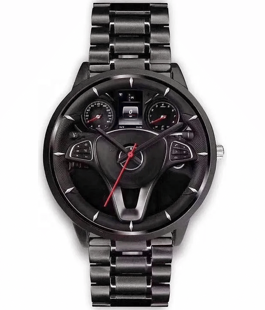Renaissance Traders Black Metal Analog Men's Watch