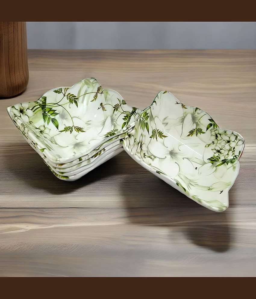 kitchrox Melamine Serving Bowl Melamine Snacks Bowl 120 mL ( Set of 6 )