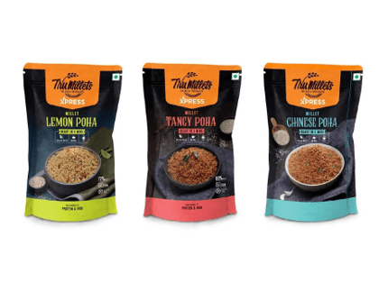 Combo-  Lemon Poha,  Tangy Poha,  Chinese Poha- Each 180gms - Instant Ready Mix-5 Minutes