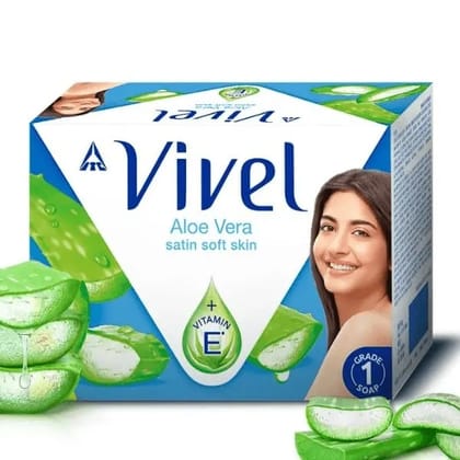 vivel aloe vera satin soft skin soap set 4*47 gm