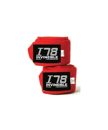 Invincible Mexican Style Stretchable Hand Wraps (Red)