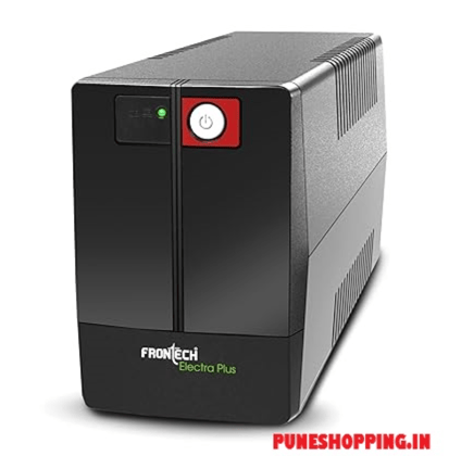 FRONTECH UPS Electra Plus 600VA/360W, Uninterrupted Power Supply System, Maintenance Free Battery, LED Indicator, Power Backup & Protection for Home/Office PC, Desktop and Other Electronics, (2564)Reliable uninterruptible power supply