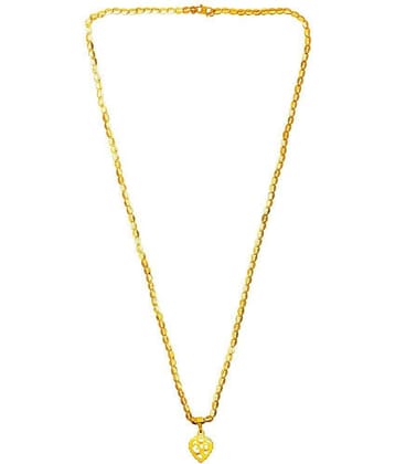 Darshini Designs - Gold Men's Religious Pendant With Chain ( Pack of 1 )