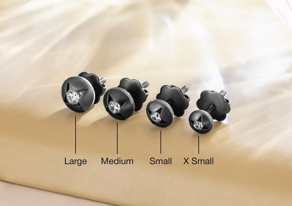 Radiant Starburst Ear Stud For Him (1 Pc Only)