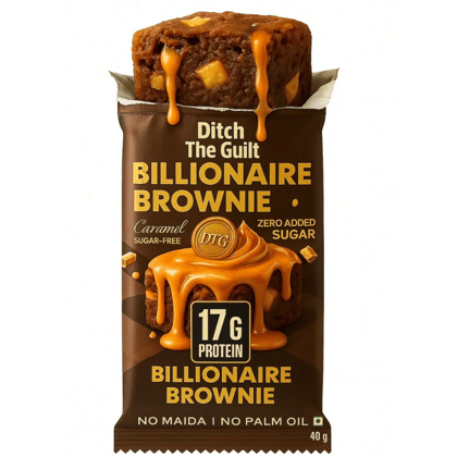 Billionaire Protein Brownie • 17g Protein • Sugar Free & High Protein • 40g